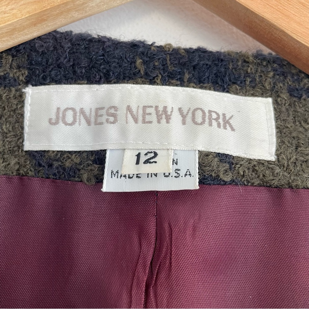 Vintage Wool Plaid Cropped Jacket - Picture 3 of 12